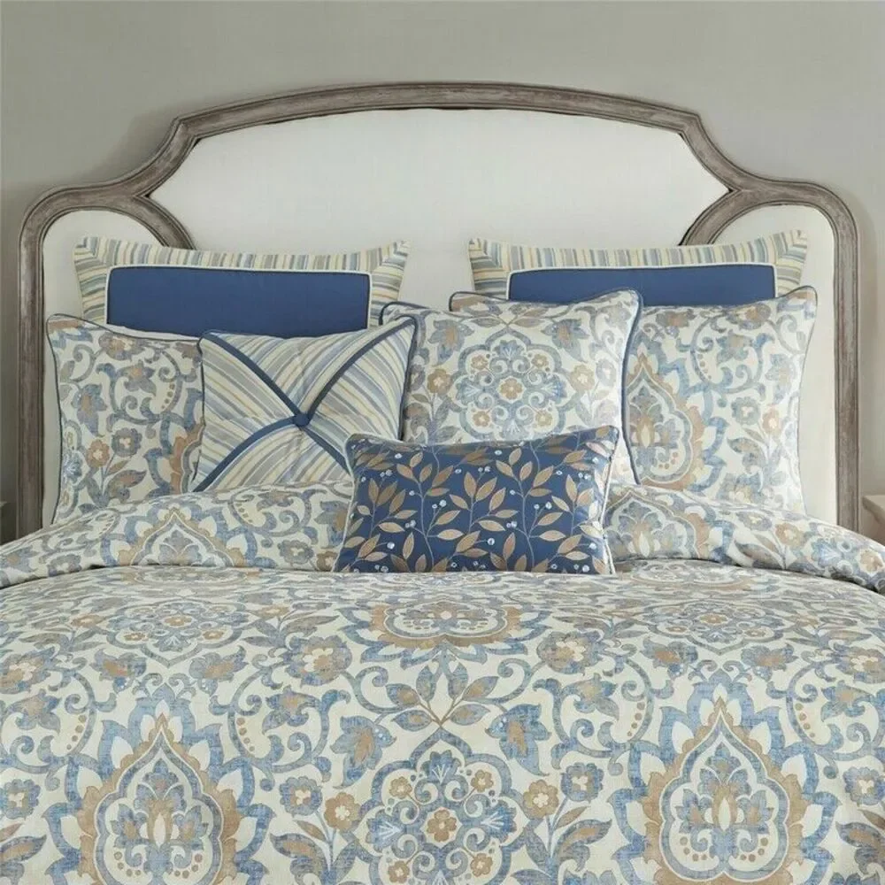 Croscill Janine Euro Pillow Shams 26x26 Square Euro Beach House Set of 2